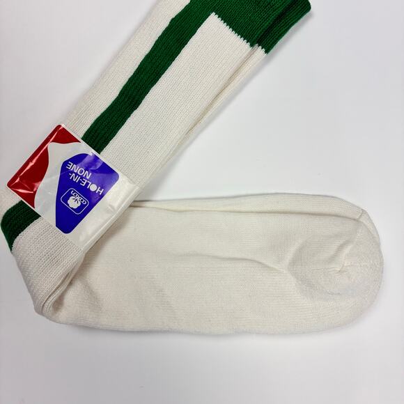 Vintage 80s Hole In One Stirrup Tube Socks NWT – Kelly Green Baseball - Picture 2 of 4